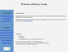 Tablet Screenshot of barbary.com